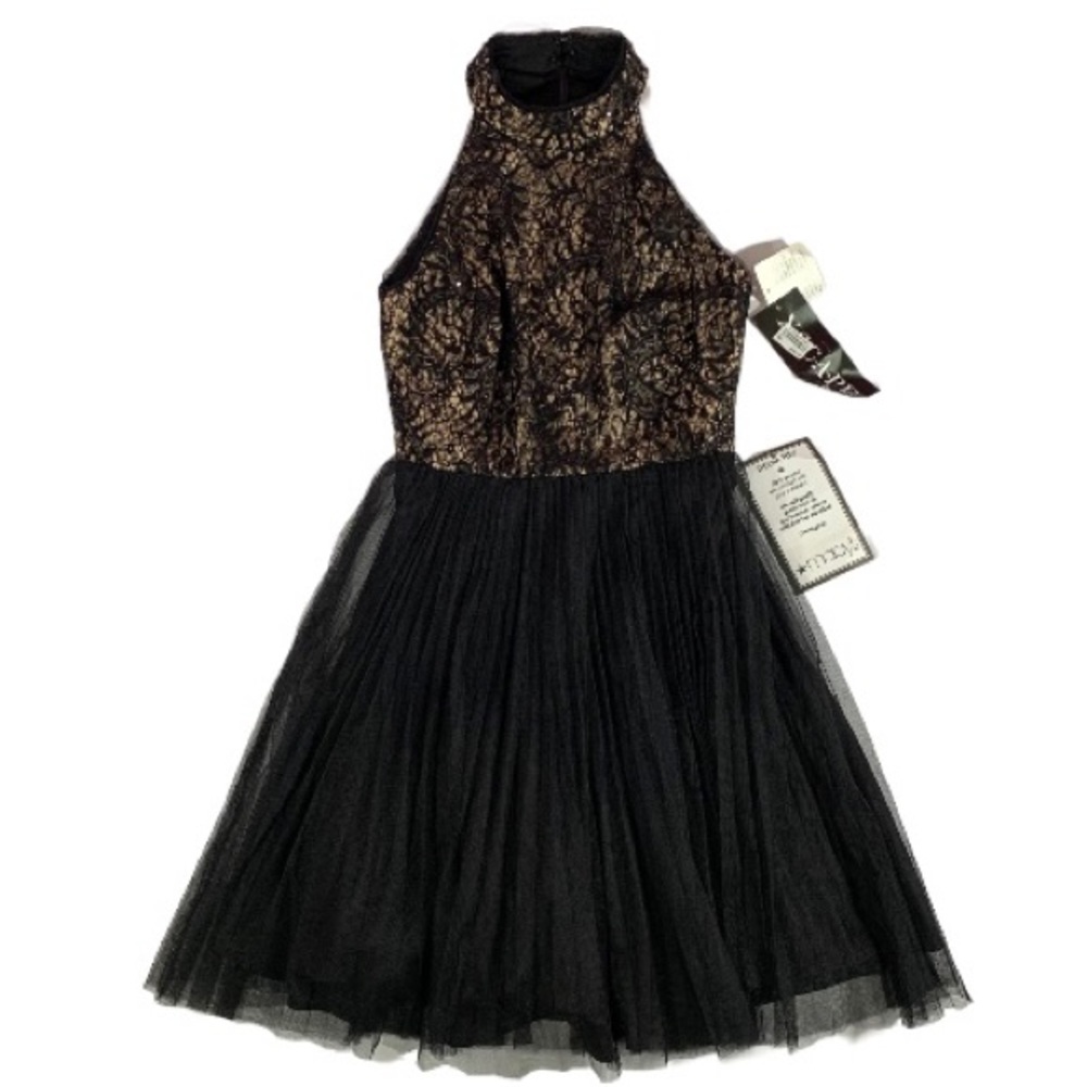 Xscape black dress size 4 NWT